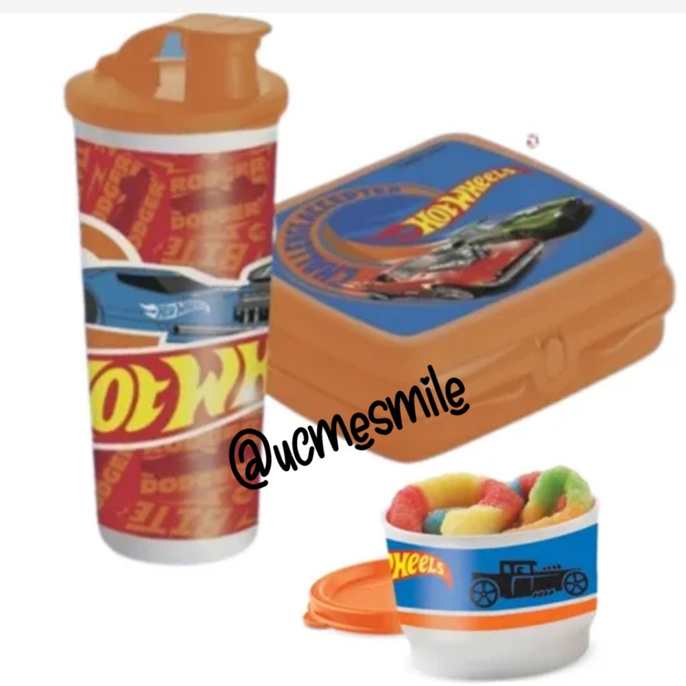 Tupperware Hot Wheel Cars Lunch Set - Picture 6 of 6